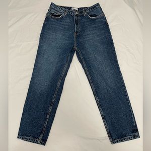 Zara Mom Jeans Size 12 in Blue